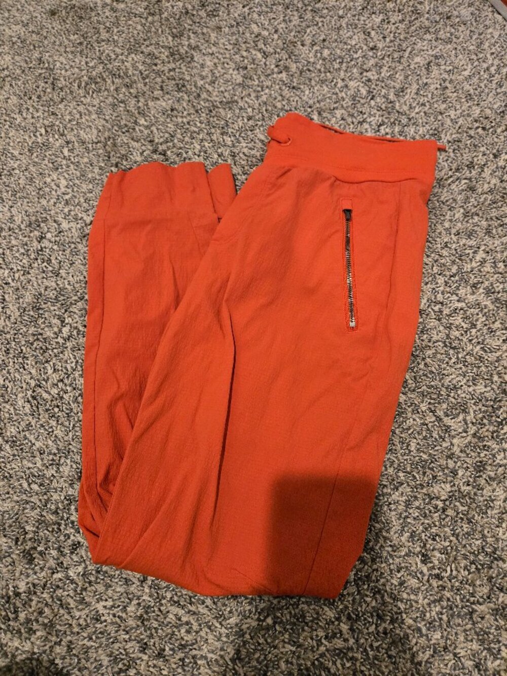 Athleta Trekkie North Jogger Pants Flame Orange 4